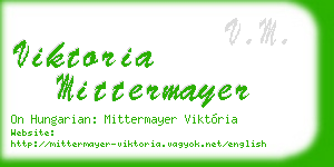 viktoria mittermayer business card